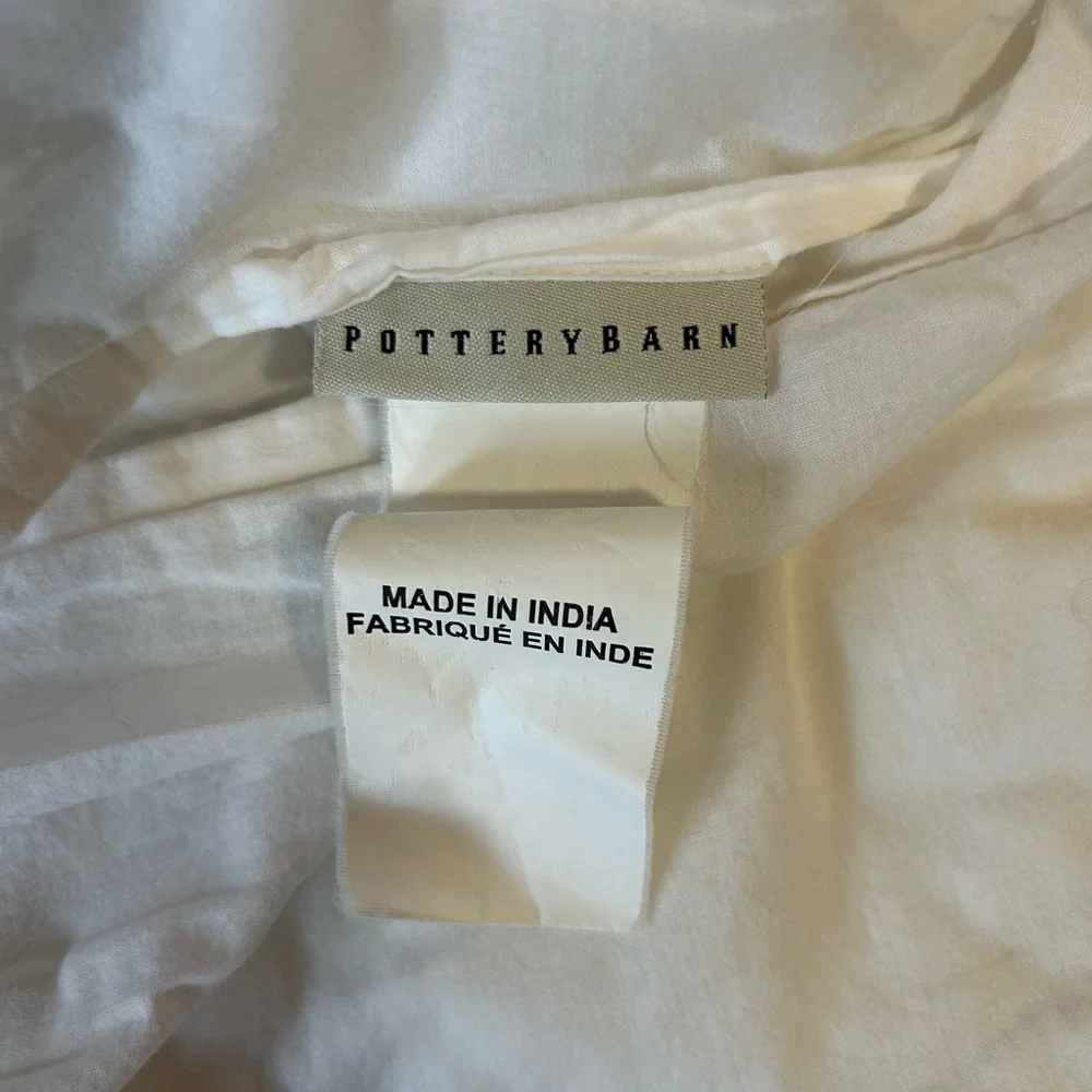 Pottery Barn Embroidered Pillow Shams - Picture 6 of 7